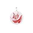 Medaglia logo anno fede smalto rosso