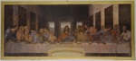 Tavola Ultima Cena Leonardo foglia oro crettata  Arte sacra