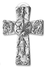 Croce decorata Prima Comunione pane e vino Festività, ricorrenze, occasioni speciali