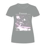 T-Shirt Donna serie città Firenze grigia Casa, giochi e gadget