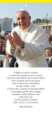 50 Cartoncini Benedizione Famiglie Pasqua Natale Papa Francesco Cartoleria