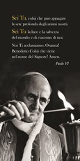 50 Segnalibri Papa Paolo VI "Sei Tu, colui che può appagare …" Cartoleria