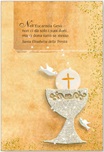 Biglietto Prima Comunione "Nell’Eucaristia Gesù ..." 