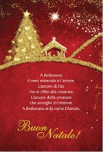 Biglietto Natale "A Betlemme il vero miracolo..." Festività, ricorrenze, occasioni speciali