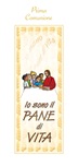 Biglietto Prima Comunione "Io sono il pane di vita"