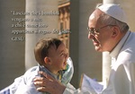 25 Cartoline Papa Francesco "Lasciate che i bambini…" Cartoleria