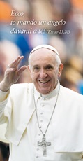 25 Cartoline Papa Francesco "Ecco, io mando un angelo…" Cartoleria