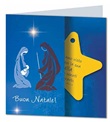 Biglietto Natale con stella decorativa