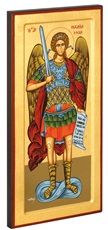 Icona San Michele figura intera Arte sacra
