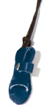 Collana ciondolo sandalo pelle blu