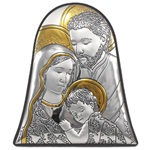 Icona campana Sacra Famiglia argento Arte sacra