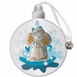 Ornamento pallina Angelo argento blu Festività, ricorrenze, occasioni speciali