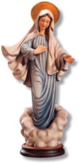 Statua Madonna Medjugorje legno Arte sacra