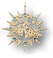 Ornamento campane con swaroswki azzurri Festività, ricorrenze, occasioni speciali