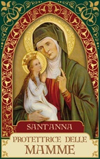 Magnete Sant'Anna (serie Oro) Oggettistica devozionale