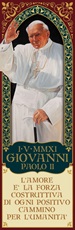 Magnete commemorativo papa Giovanni Paolo II "L'amore è la forza…" Oggettistica devozionale