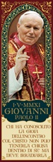 Magnete commemorativo Giovanni Paolo II "Chi ha conosciuto la gioia..." Oggettistica devozionale