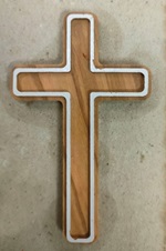 Croce pettorale in legno d'ulivo - Prima Comunione Festività, ricorrenze, occasioni speciali