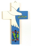 Croce equosolidale colomba della pace  Arte sacra