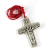 Collana ciondolo Croce Buon Pastore rossa Papa Francesco Festività, ricorrenze, occasioni speciali