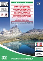 Carta n. 32. Monte Cervino, Val Tournenche, Alta Val d'Ayas Libro di 