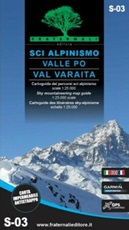Sci alpinismo in Valle Po e Val Varaita. Cartoguida scala 1:25.000-Sky mountaineering map guide 1:25,000 scale Libro di 