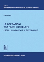 Le operazioni tra parti correlate. Profili informativi e di governance Ebook di  Pietro Fera