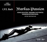 Markus Passion. 2 CD CD di Bach Carl Philipp Emanuel